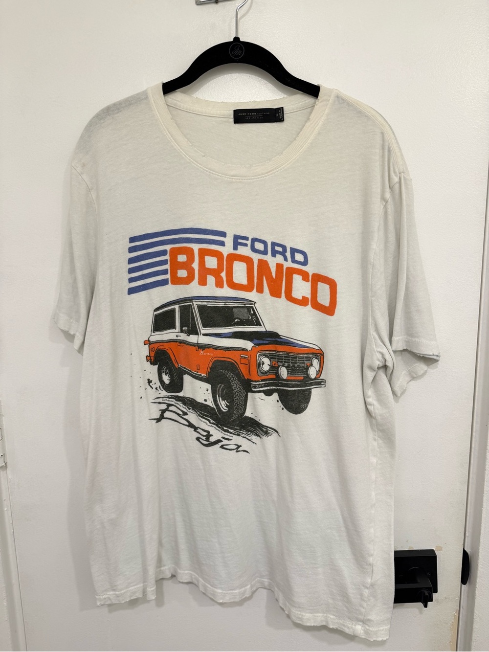 Junk Food Clothing Ford Bronco Baja Vintage Tee in White (XL) NWOT